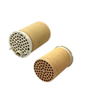 Straight Up 3 Phase Industrial Heater Core Replacement For Heavy Duty Shop Fans And Warehouses 230V 3X3.3KW Model 102.730 Heating Element, cylindrical design with perforated ends.