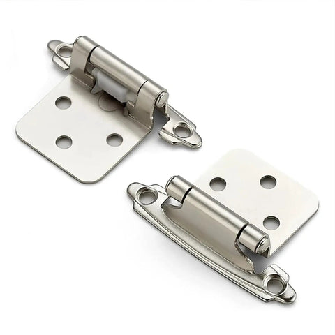 Self Closing Spring Hinge With Screws For Overlay Cabinet Doors Flush Mount 2 Piece Set Retro Green Finish No Fuss Easy Install Durable Kitchen