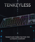 Game Changing Tenkeyless Wireless Mechanical Gaming Keyboard Featuring Crisp Tactile Switches Slick Syncable RGB Lighting