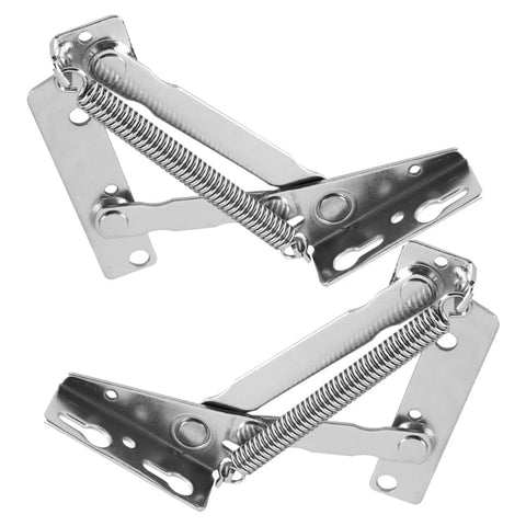 Heavy-Duty 80-Degree Lift Up Cabinet Hinges For Cabinets And Folding Sofa Beds Stainless Steel Left And Right Plated Finish