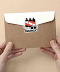 3 Piece Scuba Diving Sticker Set Dope With Funny Diver Nautical Decals Die Cut Waterproof on envelope