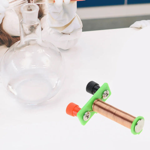 Hands On Electromagnet Experiment Kit For Teens With Real World Physics Projects, copper coil and connectors on table