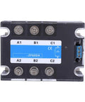 Solid State Relay SSR For DC To AC Control Systems, Industrial Electrical Accessory With Flame Retardant Transparent Shell, Durable, Safe And Easy Mounting For Control Cabinets And Equipment Installations For Technicians, front view