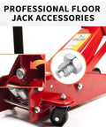 Heavy Duty 3 Piece Floor Jack Replacement Screws For 3 Ton And 4 Ton Hydraulic Jacks, close-up detail of zinc plated bolt.