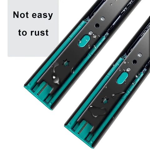 Full Extension Ball Bearing Drawer Slides With Soft Close for Cabinets and Furniture, 10 inch stainless steel anti-rust rails