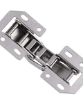Close-up of Three Inch Bridge Shaped Spring Hinge For Cabinets And Closet Doors No Drill Required Quick Install Removable Door Arm
