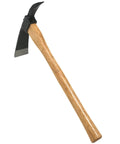 Beast Of A Heavy Duty Japanese Hand Forged Steel Pick Axe For Digging And Weeding Gardens 14-3/4 Inch Mattock Tool With Wood Handle