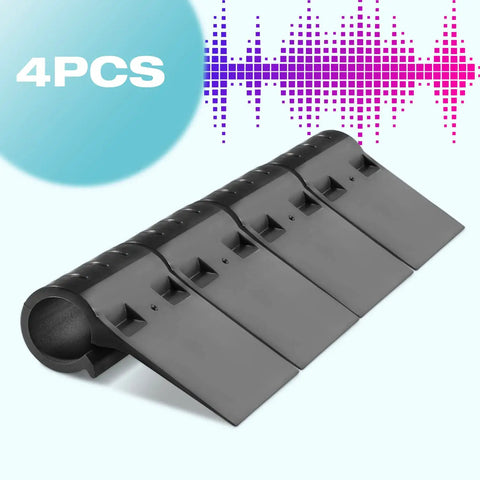 Four-piece black Bike Sound Maker Exhaust System That Lets Your Bicycle Roar Like A Motorcycle Realistic Engine Noise