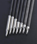 Archery Screw In Arrow Points Set, 12 Stainless Steel Field Tips, 75 100 125 150 200 250 300 Grain, Fit Recurve And Compound Bows