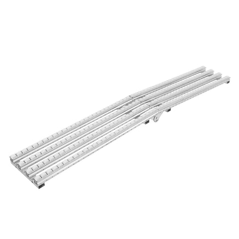 Heavy Duty Foldable Unpowered Conveyor Roller Table With Sturdy Galvanized Steel And Pe Material For Tough Moving Warehouse Gear, showing a flat design.