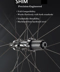 Close-up of center lock hub on Ultra Lightweight Carbon Fiber Road Bike Wheelset With Aero Wave 45/50mm And 60/65mm Depths 700c