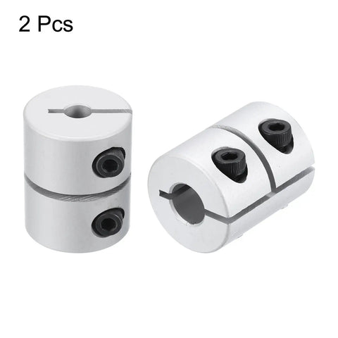 Rock Solid 2 Pack Aluminum Shaft Coupling 5mm To 8mm Bore with split design for CNC Routers and hobby builds.