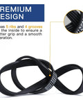 Washer Drive Belt 5 Rib 23 Inch For Top Load Washers Replacement AP6024314 PS11736832 4455970, coiled with text overlay