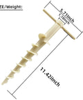 Go To Beach Tent Sand Anchors And Ground Stakes Set For Canopies And Sun Shelters Heavy Duty Easy Screw In Tarp Stakes 11.42 inch