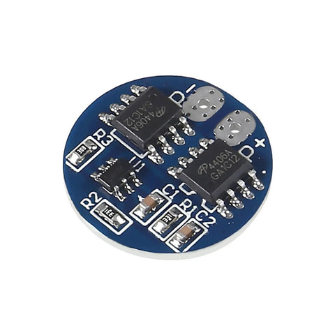 Top Tier Six Piece 2S Lithium Battery BMS Board With 5A Steady And 7A Burst Current Guard For 18650 Cells, close-up view of PCB.
