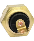 Direct Fit Engine Coolant Temperature Sensor Switch Compatible With Gmc Chevy Pickup Van close-up view showing brass and black materials.