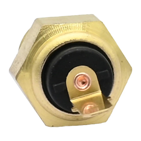 Direct Fit Engine Coolant Temperature Sensor Switch Compatible With Gmc Chevy Pickup Van close-up view showing brass and black materials.