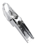 KAIXINM 316 stainless steel hinged bow anchor roller bracket with white rollers (side view)