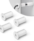 Four Pack White Wall Grommets for Starlink Cable Routing Kit with 19mm Outer Diameter and 7mm Inner Hole for Concealed Cable Management