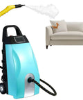 Heavy Duty Commercial Steam Cleaner With 3000W Heating And 150C High Temp Steam For Deep Kitchen Cleaning in use on a stained couch.