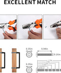Illustration of pliers adjusting screws for Six Pack Five Inch Gold Kitchen Cabinet Handles Set For Cabinets And Drawers Dressers Cupboards