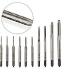 Machine Taps Set For DIYers And Pros, High Precision Threading Tools For Consistent Cuts In Metal, Versatile Workshop Tap Kit For Machining, Repair, And Fabrication Projects, 10-piece HSS set