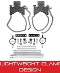Top Shelf Shaft Alignment Clamp Set For Electric Motors Pumps And Compressors With Quick 3/8 Inch Dead Accurate Setup. Lightweight clamp design with calibration rods.