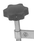 Close-up of the rubber grip knob on Heavy Duty Quick Release Toggle Clamp For Woodworking And Welding, Non Slip Rubber Grip.