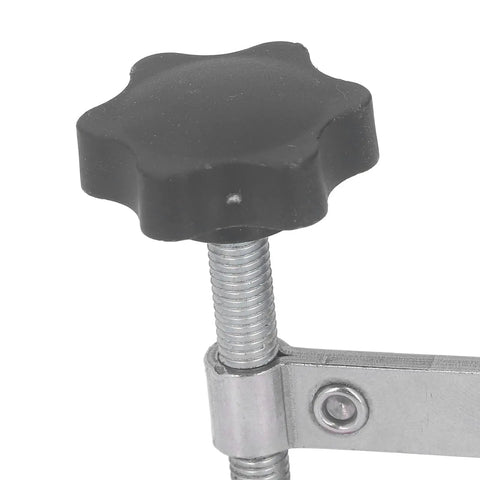 Close-up of the rubber grip knob on Heavy Duty Quick Release Toggle Clamp For Woodworking And Welding, Non Slip Rubber Grip.