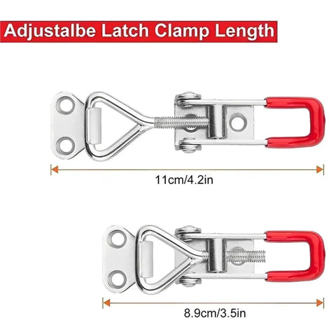 Six Pack Toggle Latch Catch Set With Adjustable Clamp For Cabinets And Boxes Self Locking Linkage Delivers Steady Clamping