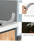 Refrigerator Door Hinge Replacement With Adjustable Freezer Pivot Hinge For Stable And Smooth No Fuss Commercial Freezer Door Operation 4.44 By 2.83 By 0.98 Inch Heavy Duty Metal Build installed and in hand view