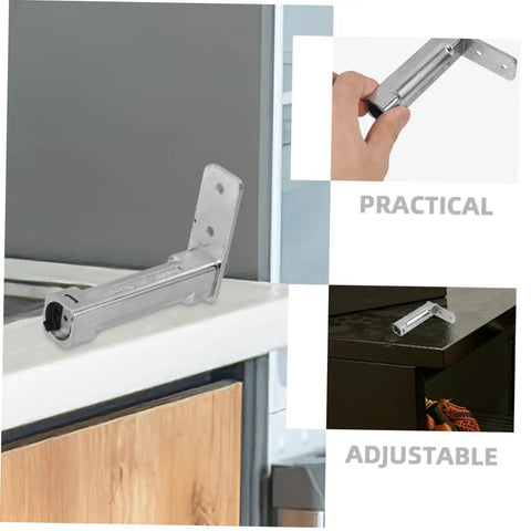 Refrigerator Door Hinge Replacement With Adjustable Freezer Pivot Hinge For Stable And Smooth No Fuss Commercial Freezer Door Operation 4.44 By 2.83 By 0.98 Inch Heavy Duty Metal Build installed and in hand view