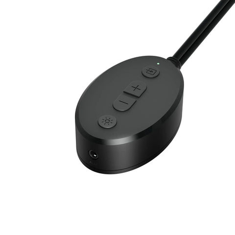 Close-up of volume control unit for Bluetooth Computer Speakers Set Of 2 With USB Power, LED Blue Lighting, Easy Volume Control