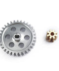 Beef Up 0.5M 32T Spur Gear And 8T Pinion Conversion Kit for 1/24 RC Crawler, CNC steel gears for Axial SCX24 upgrade