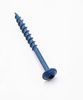 Single screw from Pocket Hole Screws Set, 145 Pcs Blue Interior Use, Size 8 By 1.5 Inches Coarse Thread, Zinc Plated