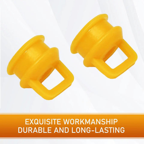 Two Piece Gearbox Shift Rod Cable Bushing Replacement Rubber Flexible Cushioned Vibration Dampener For Chevy Buick Cadillac GMC Jeep Ram Dodge Fitting Shift Linkage Includes Part Numbers 15276979 15823112 25933609 259333609 Orange image