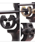 Capture Style Arrow Rest With Whisker Brush Biscuit For Compound And Recurve Bows, close-up of adjustable dual coil launcher.