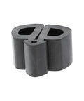 Direct Fit Radiator Support and Hood to Fender Rubber Bumpers Kit for 1969 1970 Mustang Six Piece Set Close-up of Rubber Bumper