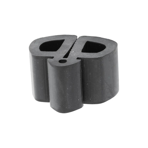 Direct Fit Radiator Support and Hood to Fender Rubber Bumpers Kit for 1969 1970 Mustang Six Piece Set Close-up of Rubber Bumper
