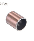 Pack Of Two 3 4 Inch Bore Sleeve Bearings 7 8 Outer Diameter 1 Long Oilless Self Lubricating Bronze Bushings For Heavy Duty Machinery, showing bronze bushing.