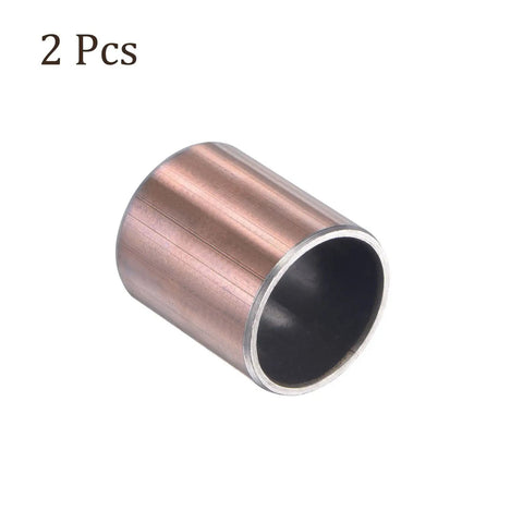 Pack Of Two 3 4 Inch Bore Sleeve Bearings 7 8 Outer Diameter 1 Long Oilless Self Lubricating Bronze Bushings For Heavy Duty Machinery, showing bronze bushing.