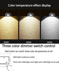 Display of color temperature settings for 8 Pack Sharp Brass Round Dimmable LED Recessed Downlights 7W fixtures.