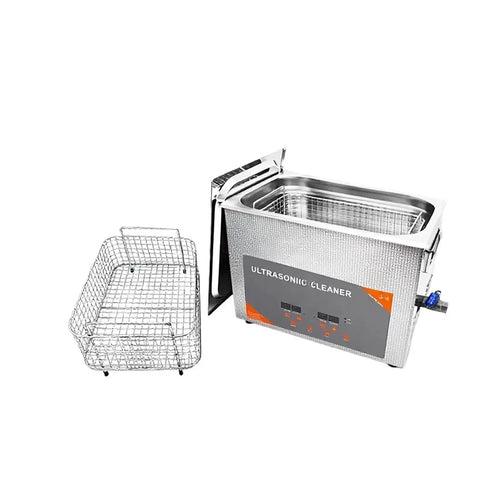 Heavy Duty 3L Ultrasonic Cleaner With Heater For Vinyl Records Carburetors Injectors Brass Auto Parts And Engine Components Digital Timer Temperature Control Rustproof Stainless Steel Tank For Home Workshop Use with removable basket.