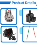 Product details of Top Shelf Ambient Air Temperature Sensor With Plug For Hyundai Kia Elantra Sonata Tucson Santa Fe, showing connectors.