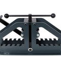 Heavy Duty Manual Tube Roller Bender Pipe Bending Machine, crank operated tool for precise shaping of steel tubing.