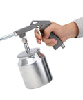 Pro Grade Pneumatic Air Paint Sprayer For Tough Truck Bed Liners And Rubberized Anti Rust Coatings With Hardcore Die Cast Aluminum Grip.