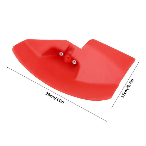 Heavy Duty Straight Shaft Trimmer Guard Shield for Brush Cutter and Weed Eater Mowers, red durable plastic, universal fit 24mm 26mm 28mm.