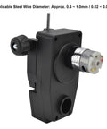 DC 24V Wire Feed Motor Welder Roll Feeder With 10W Output Adjustable 2 To 13 MPM Speed 0.6 To 1.0mm Wire Compatibility MIG Welding Replacement