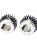 Pair of Beefy Carbon Steel Bevel Gear Pinion For One Point Five Modulus Spur Gear 12 To 19 Teeth With 14mm Bore Transmission Accessory