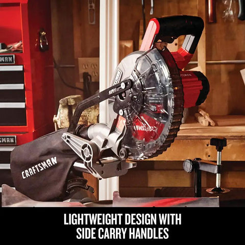 V20 Cordless Sliding Miter Saw 7 1 4 Inch With Single Bevel Includes Battery And Charger 3800 RPM Motor For Fast Clean Cuts Through Lumber Hardwood Trim And Baseboard Built Heavy Duty For Beast Mode Woodwork